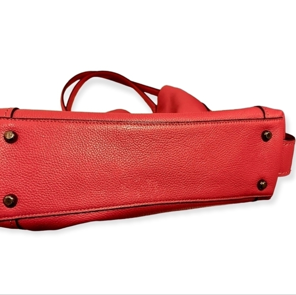 Coach Edie 31 Shoulder Bag Washed Red Leather Edie Turnlock Purse - Picture 11 of 12